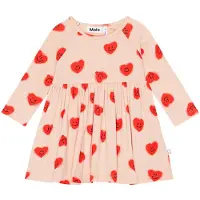 Molo Kjole - Charmaine - Rød Hearts - - 68 - Kjole