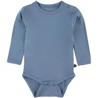 Minymo Body - Bambus - Blue Himmelen - - 62 - Langermet Body