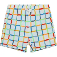 Color Kids Badeshorts - Snow White m. Rute - - 6 år (116) - Badetøy