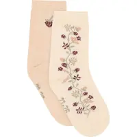 Minymo Sokker - 2-pack - Birch - - 27/30 - Sokker