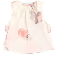 Emporio Armani Kjole - Hvit m. Blomster - - 1½ år (86) - Kjole