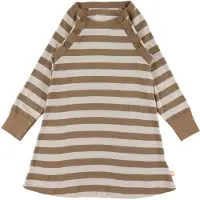 Katvig Kjole - Brun/Beige Stripete - - 1½ år (86) - Kjole
