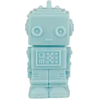 A Little Lovely Company Lampe - 14 cm - Robot - Røkt Blue - - OneSize - Nattlampe