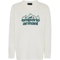 Emporio Armani Genser - Off White m. Grønn - - 14 år (164) - Genser