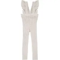 Condor Leggings m. Seler - Rib - Beige - - 1-2 år (80-92) - Leggings