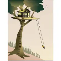 ViSSEVASSE Plakat - 30x40 - Tree House - - OneSize - Plakat