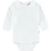 Joha Body - I/e - Hvit m. Volangkrage - - 70 - Langermet Body