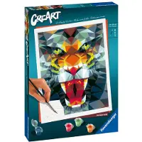Ravensburger CreArt - Malingssett - Polygon tiger - - OneSize - Kreativt leker