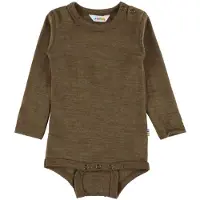 Joha Body I/e - Ull/Silke - Brun Melert - - 60 - Langermet Body