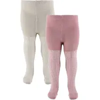 Minymo Strømpebukser - 2-pack - Ash Rose m. Glitter - - 80/86 - Strømpebukser