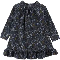 Smallstuff Kjole - Flower Natt - Dark Blue - - 68 - Kjole