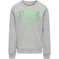 Kids Only Collegegenser - KogVilla - Light Grey Melange/Tennis - - 7-8 år (122-128) - Collegegenser