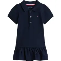 Tommy Hilfiger Kjole - Pique Polo - Dark Natt Navy Blue - - 68 - Kjole
