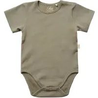 Sofie Schnoor Body I/e - Rib - Dusty Green - - 56 - Kortermet body