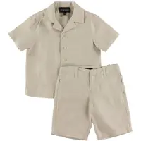 Emporio Armani Sett - Skjorte/Shorts - Beige - - 4 år (104) - Shorts