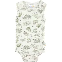 Joha Body u/e - Ull/Silke - Off White m. Trær - - 100 - Body uten ermer