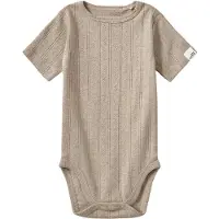Sofie Schnoor Body k/e - Beige - - 68 - Kortermet body