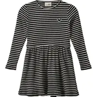 Sofie Schnoor Kjole - Rib - Berrask - Black Striped - - 6 år (116) - Kjole