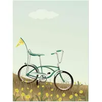 ViSSEVASSE Plakat - 30x40 - Bike With A Flag - - OneSize - Plakat