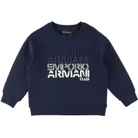 Emporio Armani Genser - Dress Blue m. Tekst - - 4 år (104) - Genser