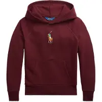 Ralph Lauren Hettegenser - Bordeaux m. Logo - - 2 år (92) - Hettegenser