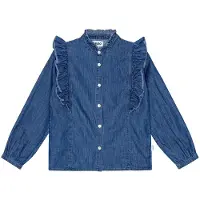 Molo Skjorte - Raphaella - Mid Blue Vask - - 13-14 år (158-164) - Skjorte