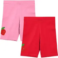Lego Wear Sykkelhorts - 2-pack - LWPika 202 - Rød/Rosa - - 5 år (110) - Shorts