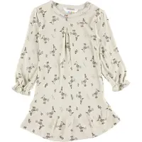 Joha Kjole - Bambus - Beige m. Fugler - - 120 - Kjole
