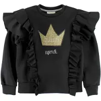 Fendi Kids Genser - Svart m. Volanger/Gullkrone - - 6 år (116) - Genser