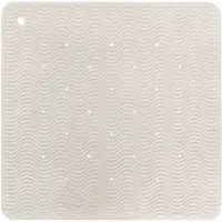 Hevea Badematte -Naturgummi - 52x52 cm - Wave Square - Marble - - OneSize - Badematte