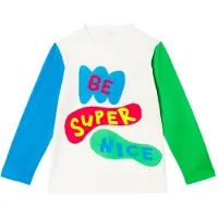 Stella McCartney Kids Collegegenser - Hvit m. Trykk - - 5 år (110) - Collegegenser