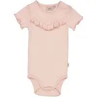 Wheat Body k/e - Ruffle - Rib - Powder - - 62 - Kortermet body