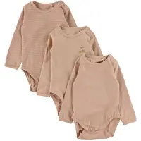 Sofie Schnoor Body I/e - 3-pack - Nougat - - 62 - Langermet Body
