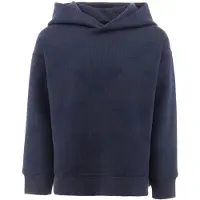 Emporio Armani Hettegenser - Marine Stripet m. Logoer - - 6 år (116) - Hettegenser