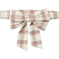 Wheat Bow Waist Sonja Eggshell Check