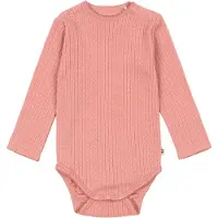 Konges Sløjd Body I/e - Hullmønster - Minnie - Rosett - - 62 - Langermet Body