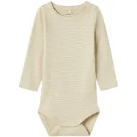 Name it Body I/e - NbfBinnie - Summer Sand m. Glitter sjakkbrett - - 50 - Langermet Body