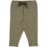 Wheat Soft Bukse Manfred Heather Green Stripe (68 / 6 mnd)
