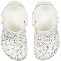 Crocs Sandaler - Classic Starry Glitter Clog K - Hvit - - 33/34 - Sandals