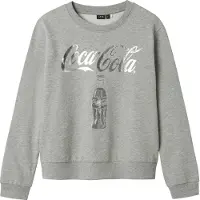 LMTD Collegegenser - NlfSusi CocaCola - Grå Melert - - 12 år (152) - Collegegenser