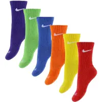 Nike Sokker - Polstret - Dri-Fit - 6-pack - Multi - - 23,5/27 - Sokker