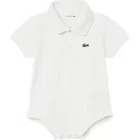 Lacoste Body k/e - Piqué - Hvit m. Logo - - 12 md - Kortermet body