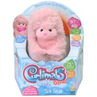 CURLIMALS Kosedyr m. Lyd og bevegelse - 14 cm - Glow Seal - - OneSize - Kosedyr