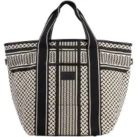 Lala Berlin Shopper - Øst Vest - Heritage Stripe Black - - OneSize - Veske