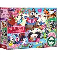 Eeboo Puslespill - 20 Brikker - 28x38 cm - Holder av - - OneSize - Puslespill