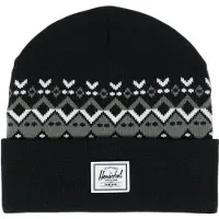 Herschel Lue - Strikk - Elmer - Black Fair Øy - - OneSize - Lue