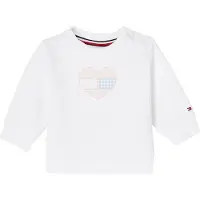 Tommy Hilfiger Collegegenser - Gingham-flagg - Hvit - - 1½ år (86) - Collegegenser
