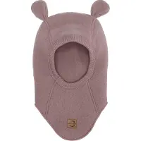 Mikk-Line Balaclava m. Øre - Ull - 1-lag - Twilight Mauve - - 86/92 - Balaclava - enkel