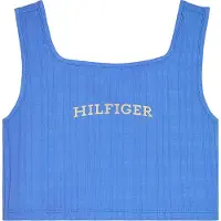 Tommy Hilfiger Topp - Beskåret - Rib - Blue Stavemåte m. Hvit - - 16 år (176) - Singlet