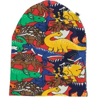 Smafolk Lue - Vendbar - Apple Røde m. Epler og dinosaurer - - S - Small - Lue